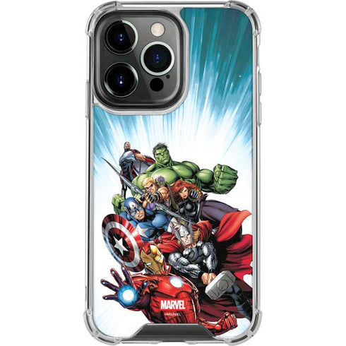 Marvel Avengers Team iPhone 15 Pro Max Clear Case
